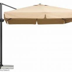 Aktion ✨ Ampelschirm RHODOS - natur - quadratisch - 300x300 cm 🎉