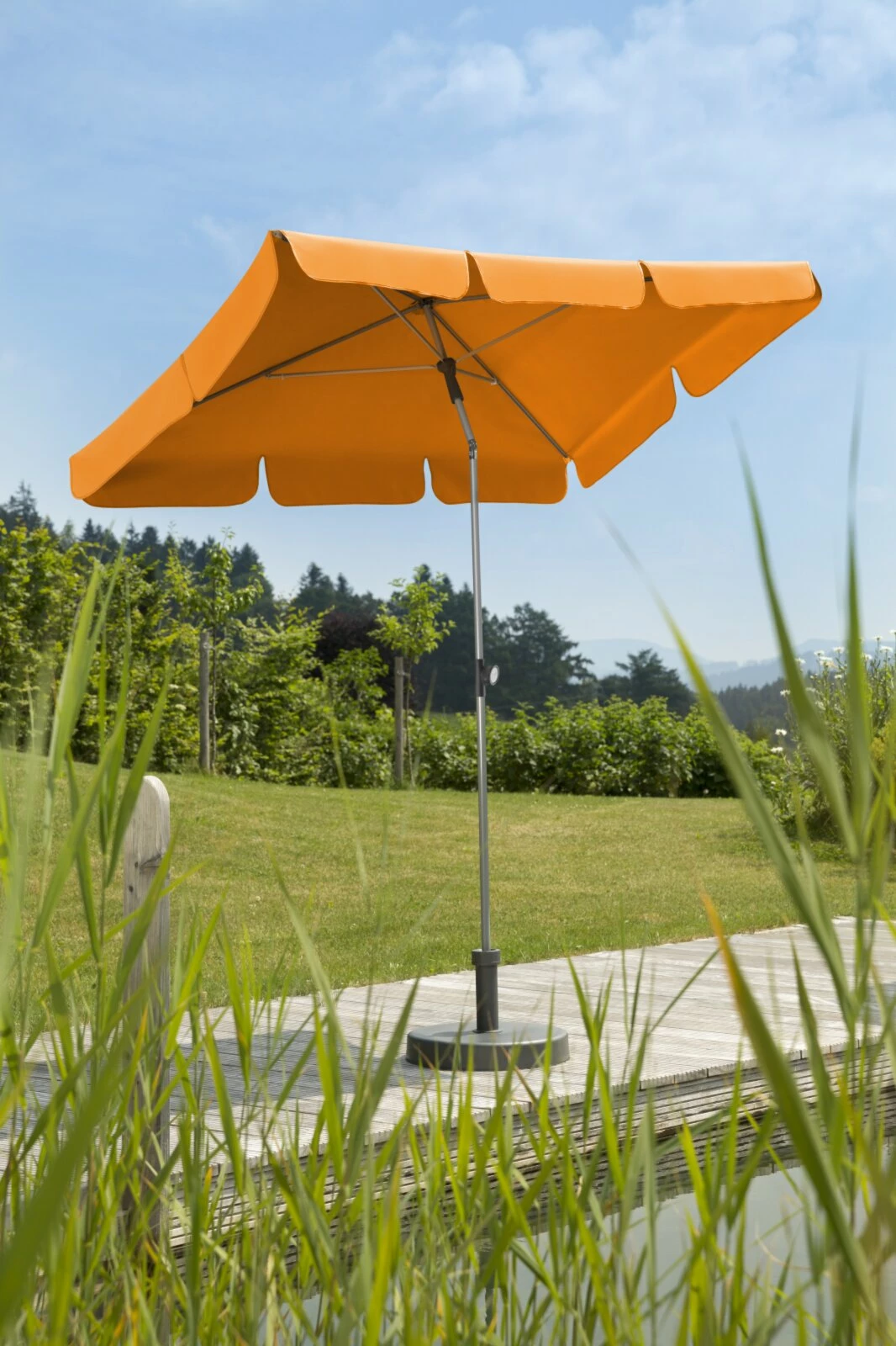 Bestpreis 🛒 Sonnenschirm LOCARNO - mandarine - rechteckig - 180x120 cm 🥰 4 Bestpreis 🛒 Sonnenschirm LOCARNO - mandarine - rechteckig - 180x120 cm 🥰 – Bild 2