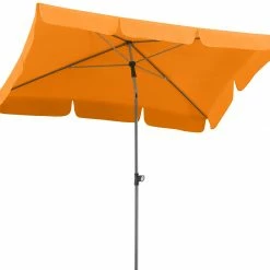 Bestpreis 🛒 Sonnenschirm LOCARNO - mandarine - rechteckig - 180x120 cm 🥰