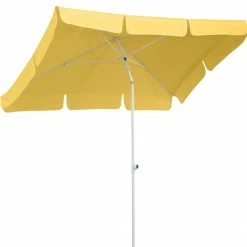 Bestes Angebot 💯 Sonnenschirm IBIZA - goldgelb - rechteckig - 180x120 cm 😀