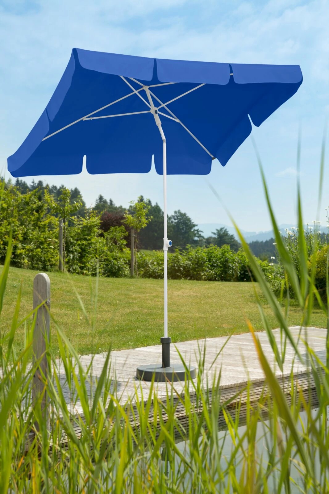 Brandneu 🎁 Sonnenschirm IBIZA - blau - rechteckig - 180x120 cm 🎁 4 Brandneu 🎁 Sonnenschirm IBIZA - blau - rechteckig - 180x120 cm 🎁 – Bild 2