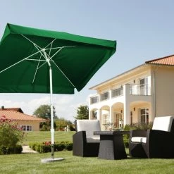 Bestes Angebot 😍 Sonnenschirm OSLO - grün - rechteckig - 300x200 cm 🌟 -Angebote Garten Store 9001874500 02 1600Wx1600H