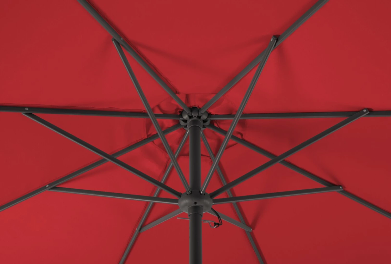 Budget 🥰 Sonnenschirm HARLEM - rot - Ø 270 cm 🛒 5 Budget 🥰 Sonnenschirm HARLEM - rot - Ø 270 cm 🛒 – Bild 3
