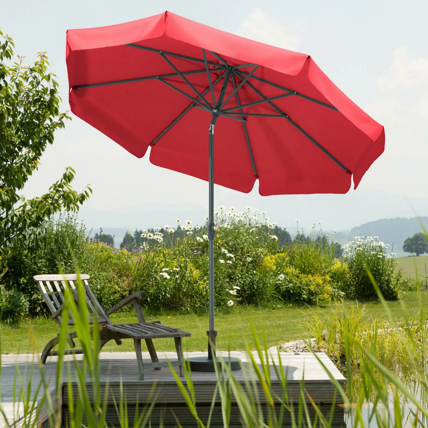 Bester Verkauf 🌟 Sonnenschirm ORLANDO - rot - Ø 270 cm ❤️ 4 Bester Verkauf 🌟 Sonnenschirm ORLANDO - rot - Ø 270 cm ❤️ – Bild 2