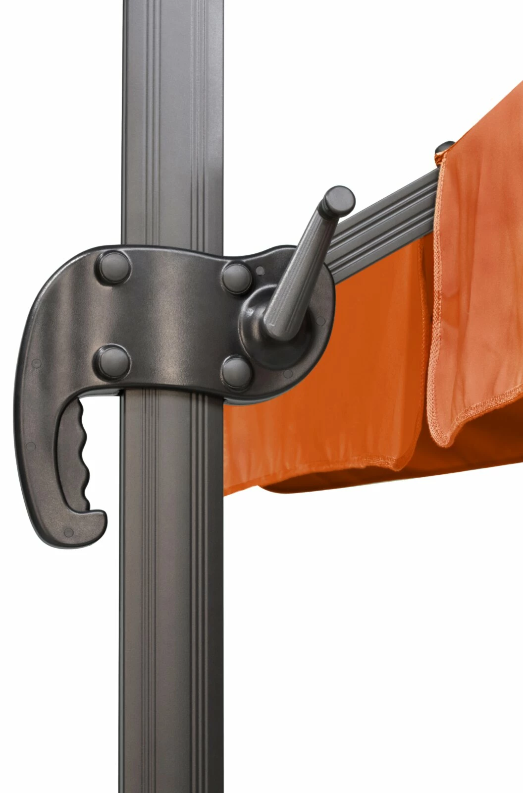 Auslauf 😉 Ampelschirm RHODOS - terracotta - quadratisch - 300x300 cm 💯 5 Auslauf 😉 Ampelschirm RHODOS - terracotta - quadratisch - 300x300 cm 💯 – Bild 3