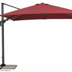 Besorgen 🌟 Ampelschirm RHODOS TWIST - bordeaux - quadratisch - 300x300 cm 🥰