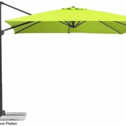 Budget 👍 Ampelschirm RHODOS JUNIOR - apfelgrün - quadratisch - 270x270 cm 😉