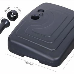 Schlussverkauf 🔥 Balkon-Schirmständer - anthrazit - für ca. 25 Liter 🌟 -Angebote Garten Store 9001882500 03 1600Wx1600H