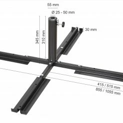 Blitzangebot 🛒 Platten-Schirmständer - anthrazit - für 50 mm Rohr 👍 -Angebote Garten Store 9001882600 04 1600Wx1600H