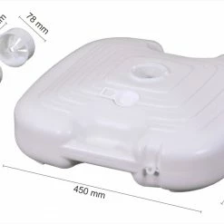 Bestpreis 🧨 Schirmständer - weiß - für ca. 20 Liter 😉 -Angebote Garten Store 9001882700 03 1600Wx1600H