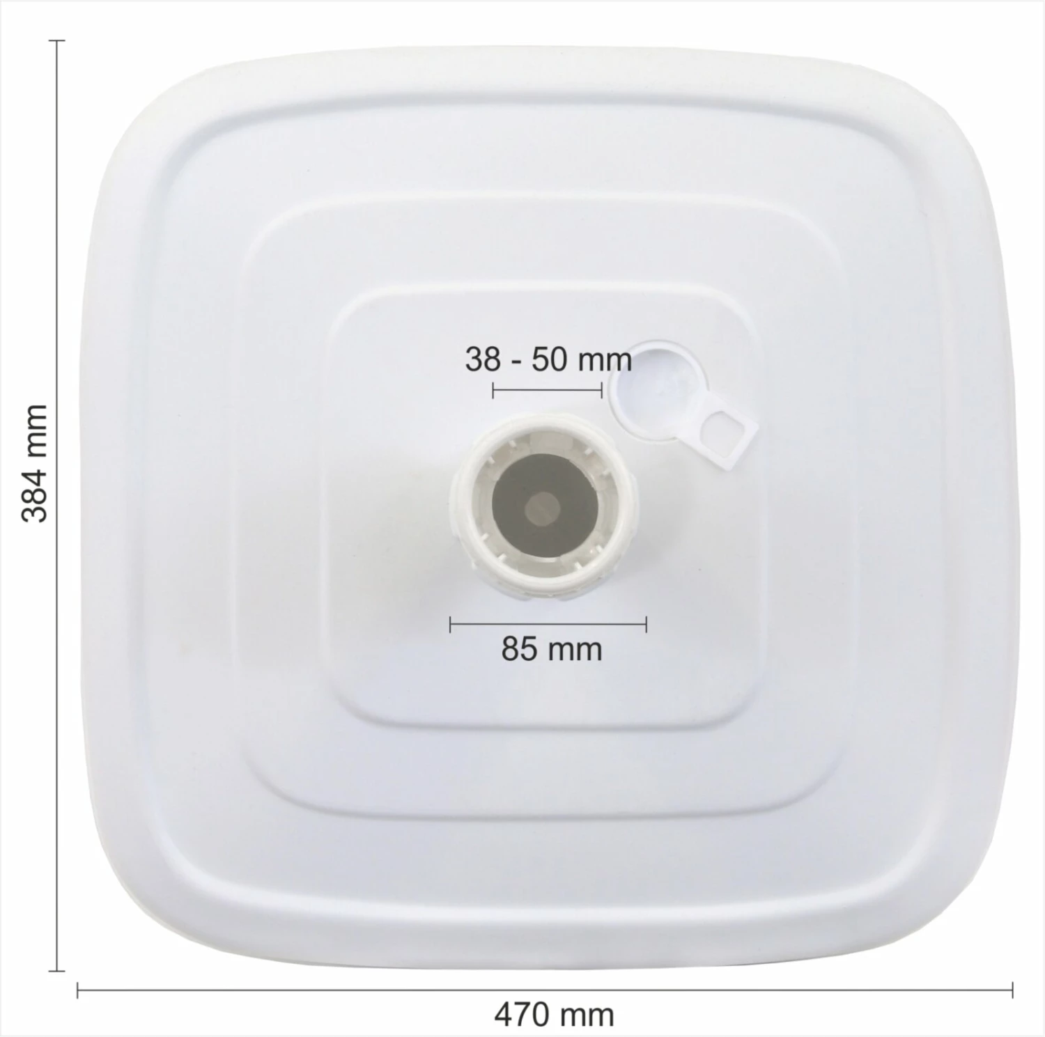 Aktion 🌟 Schirmständer - weiß - mit Rollen - für ca. 45 Liter 😍 6 Aktion 🌟 Schirmständer - weiß - mit Rollen - für ca. 45 Liter 😍 – Bild 4