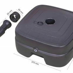 Budget 🧨 Schirmständer - anthrazit - mit Rollen - für ca. 45 Liter 🥰 -Angebote Garten Store 9001883000 03 1600Wx1600H