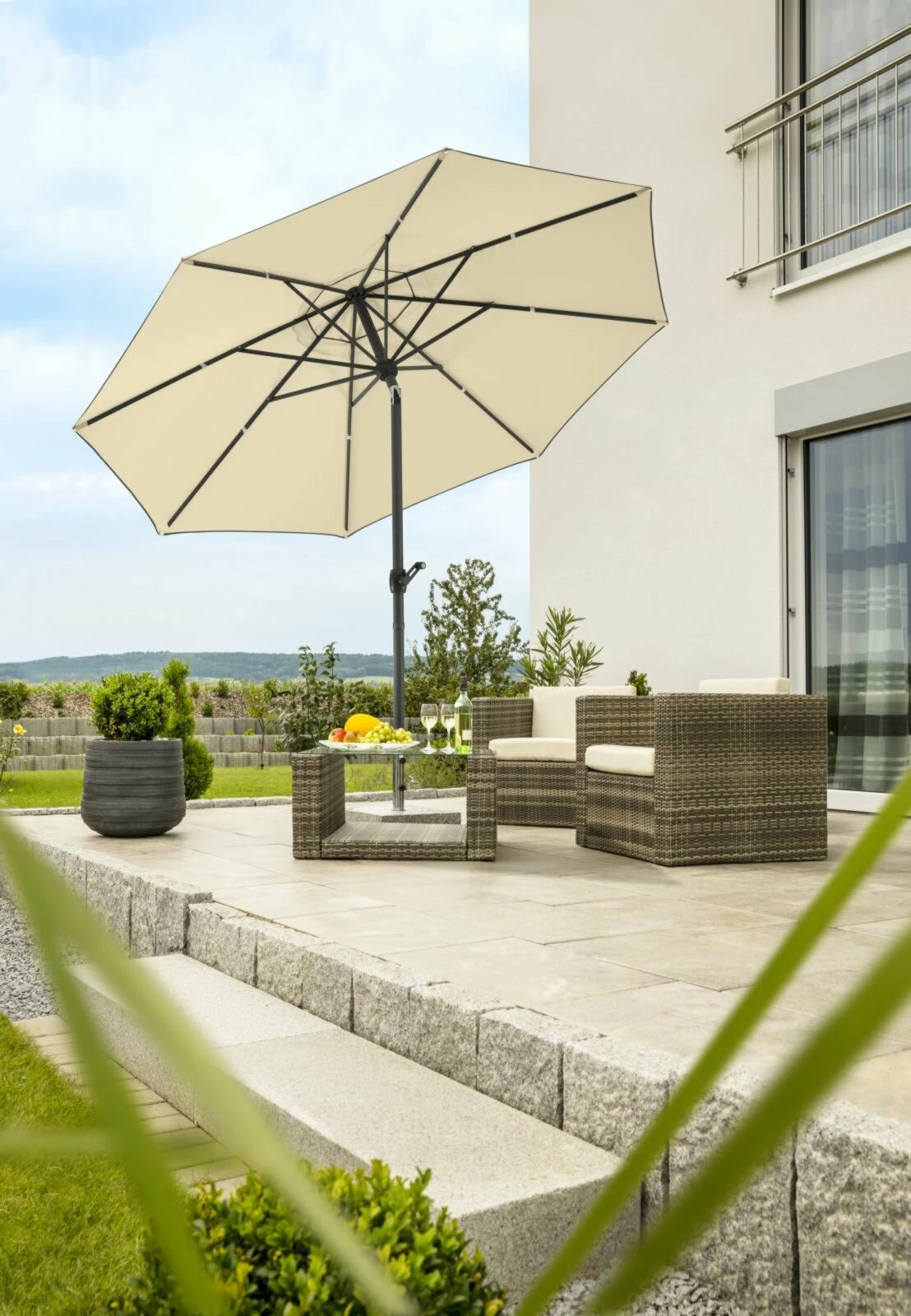 Bestes Angebot 💯 Sonnenschirm ADRIA - natur - Ø 300 cm 🛒 4 Bestes Angebot 💯 Sonnenschirm ADRIA - natur - Ø 300 cm 🛒 – Bild 2