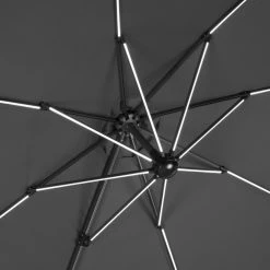 Beste Bewertungen von 😍 Ampelschirm RHODOS BLACKLIGHT - anthrazit - Ø 300 cm 💯 -Angebote Garten Store 9002357800 04 1600Wx1600H