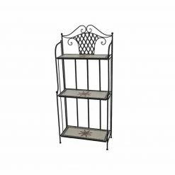 Aktion ⭐ Regal STELLA - schwarz - mit Mosaik ⭐