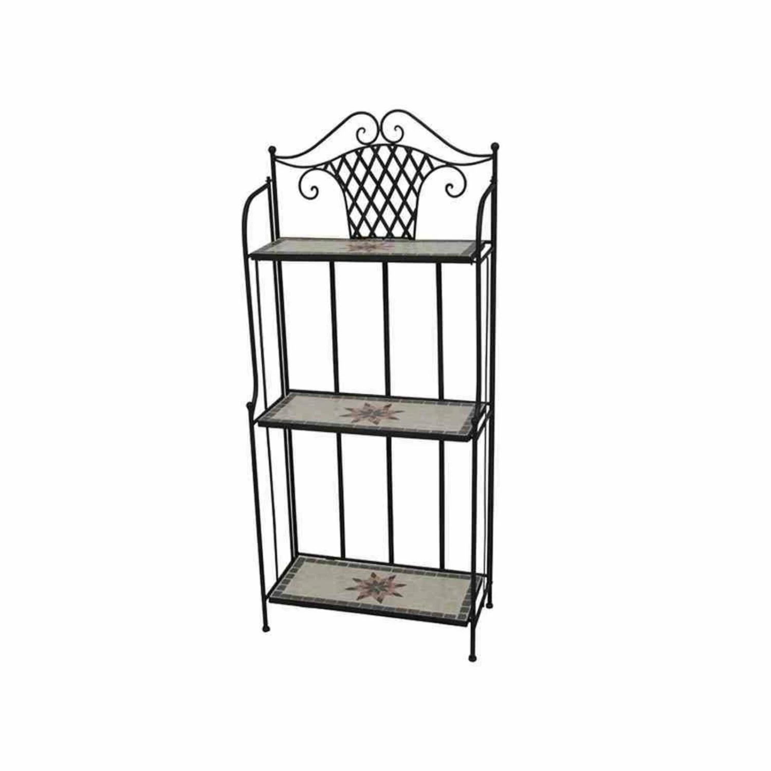 Aktion ⭐ Regal STELLA - schwarz - mit Mosaik ⭐ 3 Aktion ⭐ Regal STELLA - schwarz - mit Mosaik ⭐