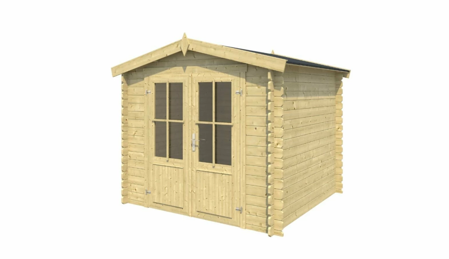 Großhandel 🛒 Gartenhaus LOS ANGELES - Fichte massiv - naturbelassen - 230x180 cm 🛒 4 Großhandel 🛒 Gartenhaus LOS ANGELES - Fichte massiv - naturbelassen - 230x180 cm 🛒 – Bild 2