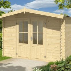 Großhandel ⌛ Gartenhaus BALTIMORE - Fichte massiv - naturbelassen - 292x230 cm 🥰