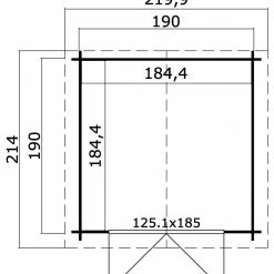 Blitzangebot ✔️ Gartenhaus MORAVA B - Fichte massiv - naturbelassen - 190x190 cm 👍 7 Blitzangebot ✔️ Gartenhaus MORAVA B - Fichte massiv - naturbelassen - 190x190 cm 👍 -Angebote Garten Store 9002501300 03 1600Wx1600H