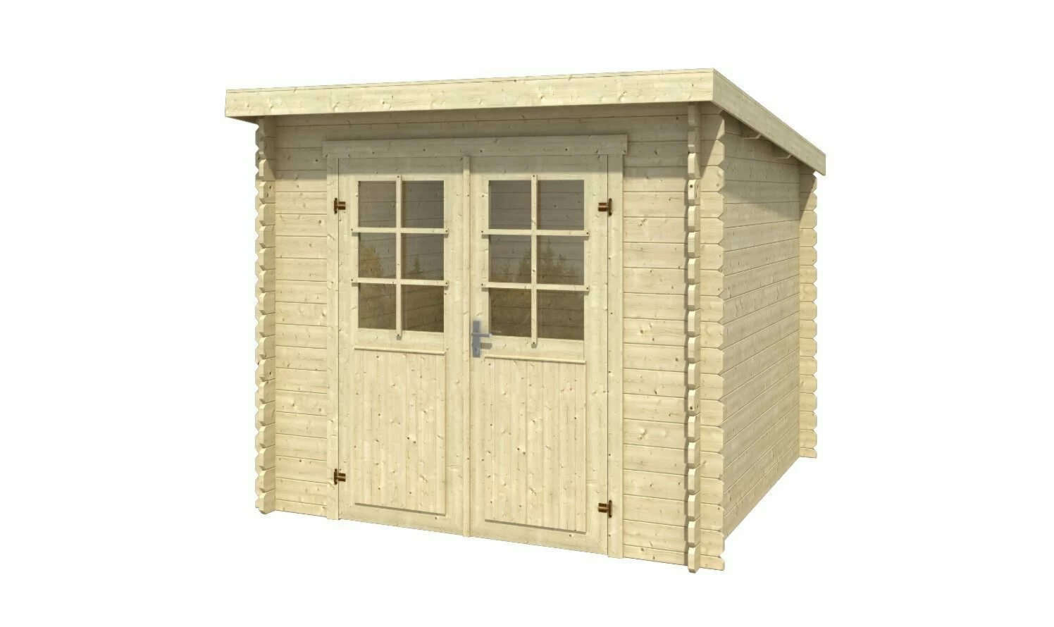 Blitzangebot 🤩 Gartenhaus INDI - Fichte massiv - naturbelassen - 230x230 cm 😀 4 Blitzangebot 🤩 Gartenhaus INDI - Fichte massiv - naturbelassen - 230x230 cm 😀 – Bild 2