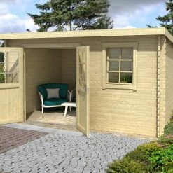 Top 10 ❤️ Gartenhaus AMIRA 275 - Fichte massiv - naturbelassen - 380x275 cm 🛒