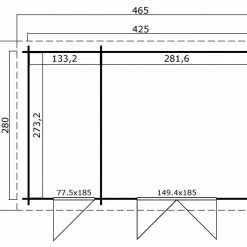Bester Verkauf 🛒 Gartenhaus BELMONT 2 - Fichte massiv - naturbelassen - 425x280 cm 🎉 -Angebote Garten Store 9002503000 03 1600Wx1600H
