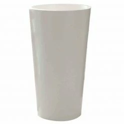 Neu 🧨 Pflanztopf TUIT - weiß-Hochglanz - Kunststoff - 40x75 cm 💯