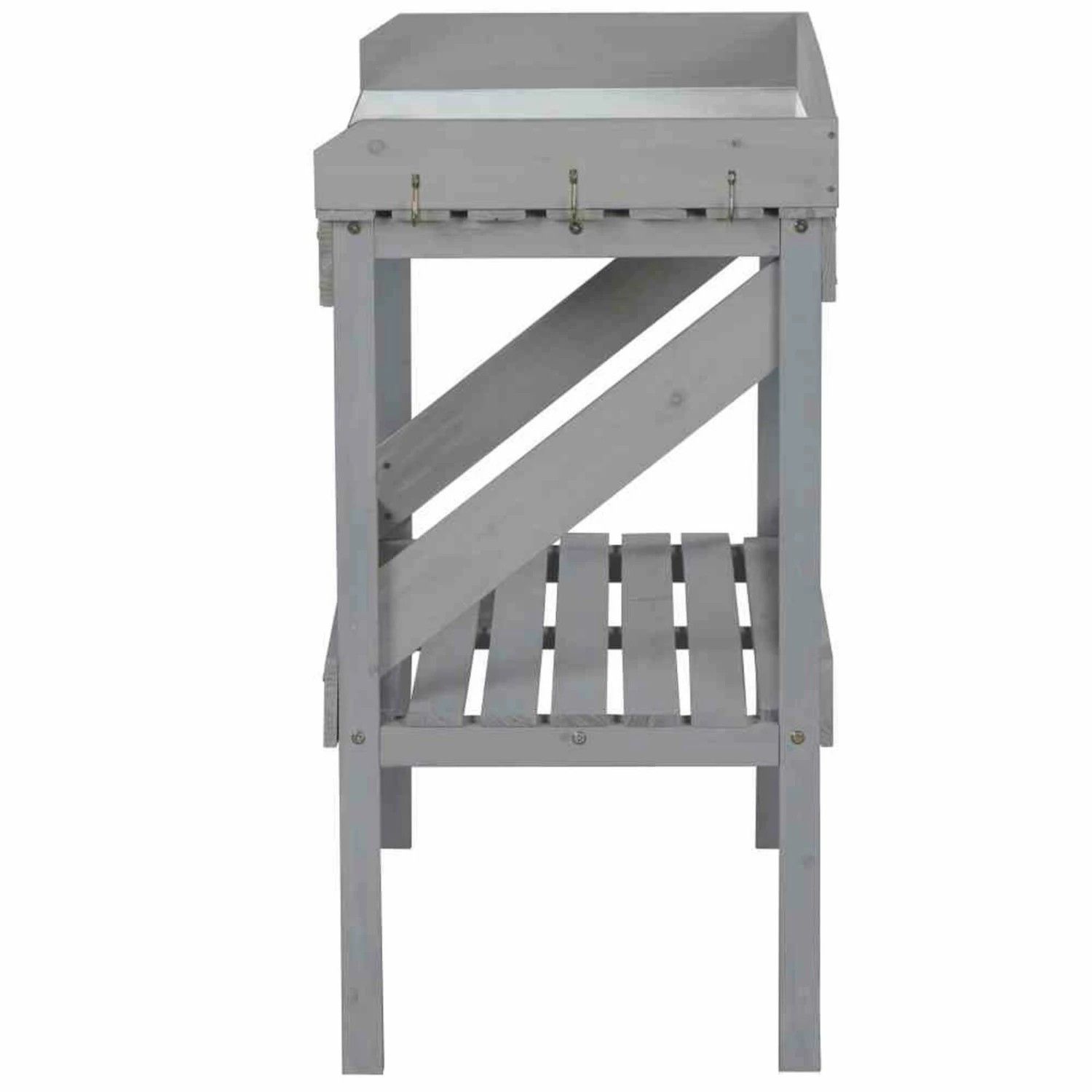 Aktion 🧨 Pflanztisch - Fichtenholz - grau imprägniert 💯 4 Aktion 🧨 Pflanztisch - Fichtenholz - grau imprägniert 💯 – Bild 2