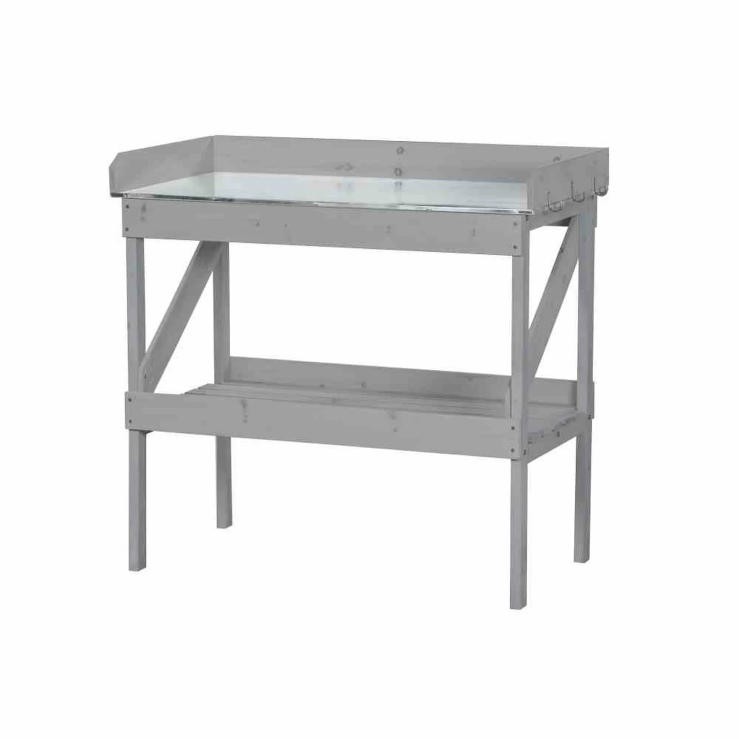 Aktion 🧨 Pflanztisch - Fichtenholz - grau imprägniert 💯 3 Aktion 🧨 Pflanztisch - Fichtenholz - grau imprägniert 💯