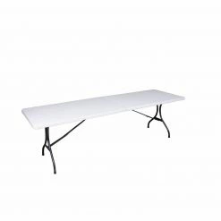 Besorgen 🧨 Tisch MUFARO - weiß - Kunststoff - rechteckig - klappbar 👍