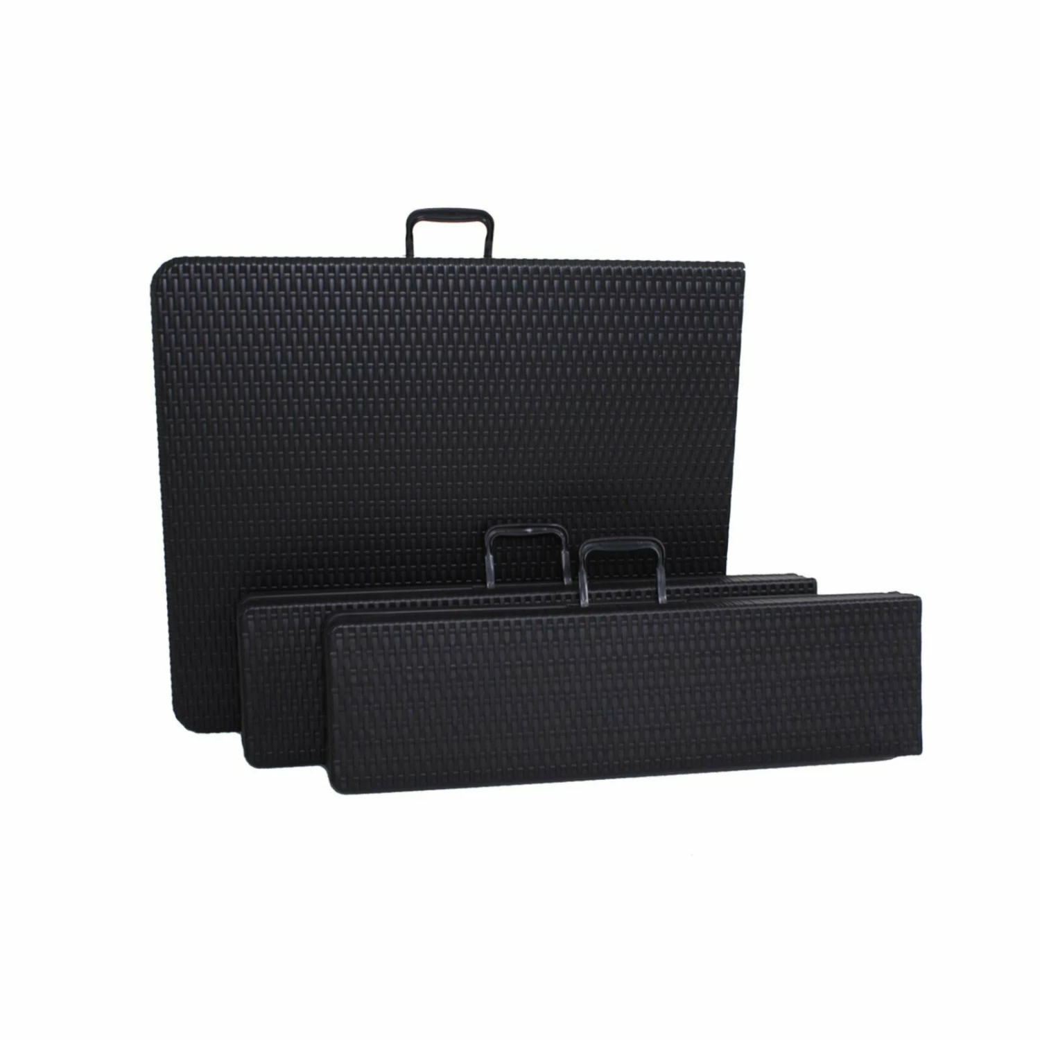 Bestpreis 😀 3-teilige Sitzgarnitur VENTANA - grau-schwarz - Polyrattan - 180 cm 💯 5 Bestpreis 😀 3-teilige Sitzgarnitur VENTANA - grau-schwarz - Polyrattan - 180 cm 💯 – Bild 3