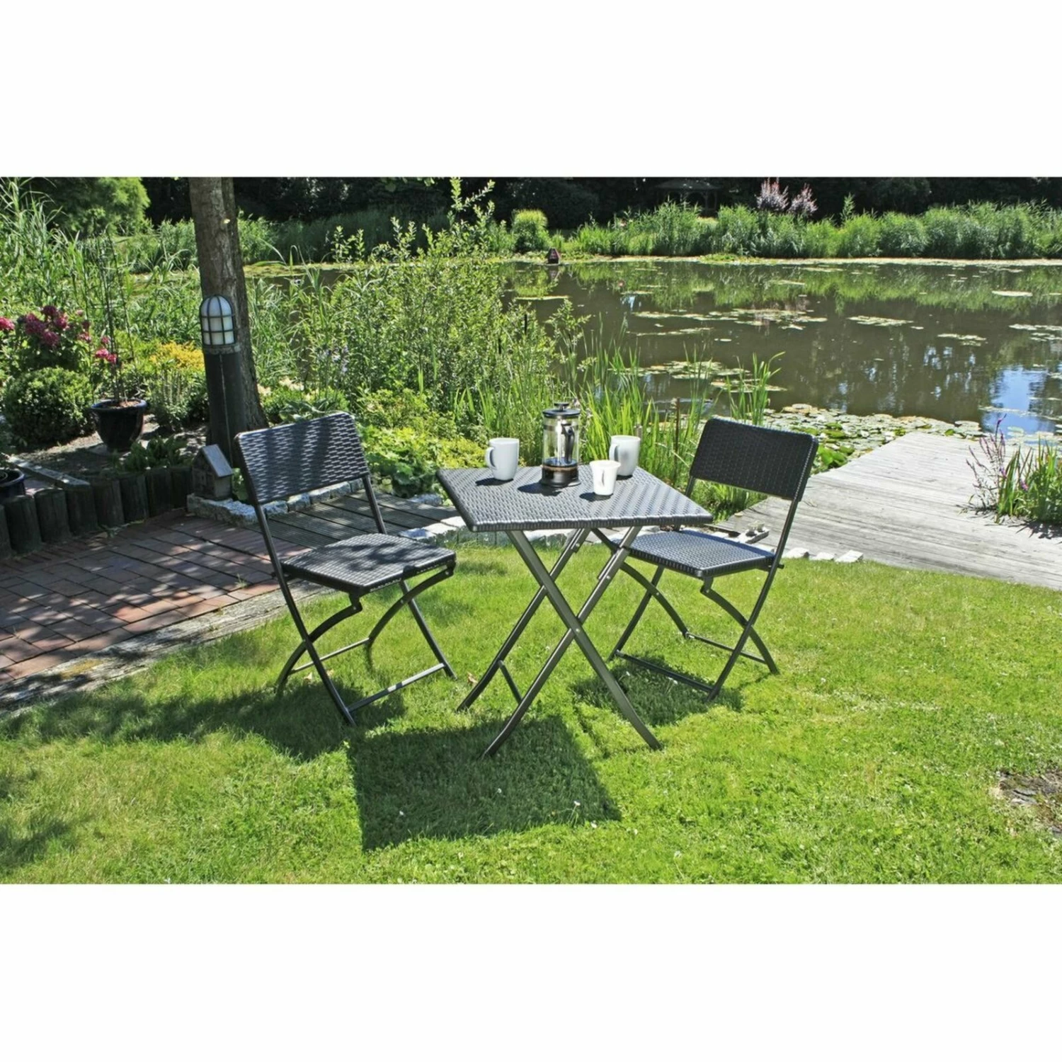 Besorgen 🧨 3-teiliges Balkon-Set VENTANA - schwarz-grau - Polyratten 😍 4 Besorgen 🧨 3-teiliges Balkon-Set VENTANA - schwarz-grau - Polyratten 😍 – Bild 2