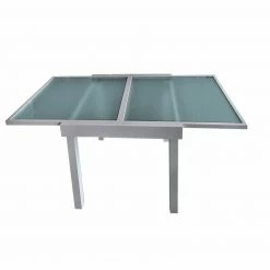 Brandneu ⌛ Gartentisch LOLA - grau - Glas - ausziehbar bis 130 cm 👍 -Angebote Garten Store 9002727900 03 1600Wx1600H