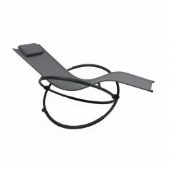 Blitzangebot 💯 Schaukelliege MILOS - schwarz-silber - mit Nackenkissen 👏 -Angebote Garten Store 9002728300 04 1600Wx1600H