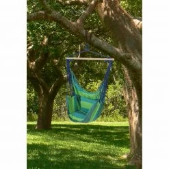 Schlussverkauf 🧨 Hängesessel TOBAGO - blau-grün - mit 2 Kissen 🥰 -Angebote Garten Store 9002730300 02 1600Wx1600H