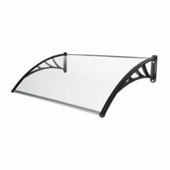 Bestes Angebot 💯 Vordach - transparent - Kunststoff - 80x100 cm 😉