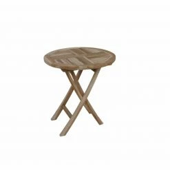 Großhandel 🧨 Tisch JAVA - Teak - Hartholz - klappbar - rund 🌟