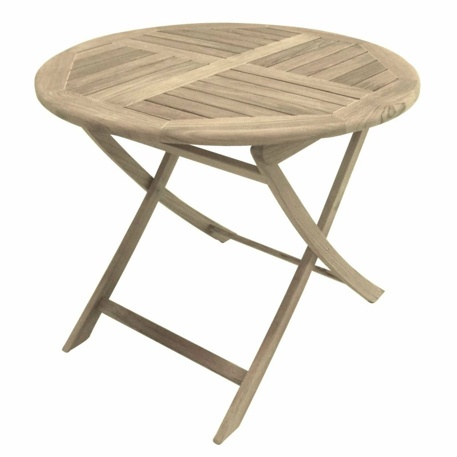 Coupon 👏 Tisch SOLO - Teak - Hartholz - klappbar - rund ⌛ 4 Coupon 👏 Tisch SOLO - Teak - Hartholz - klappbar - rund ⌛ – Bild 2