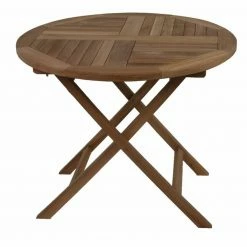 Coupon 👏 Tisch SOLO - Teak - Hartholz - klappbar - rund ⌛