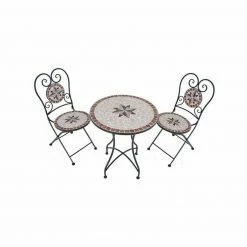 Top 10 ⌛ 3-teiliges Balkonset AMARILLO - schwarz-bunt - Mosaik 🌟