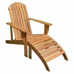 Brandneu 🎁 Adirondack-Liegestuhl HARPER - Eukalyptus massiv - mit Auflage 😍