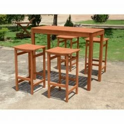 Brandneu ✨ Bartisch PALMDALE - Eukalyptus Massivholz - 120x60 cm ⭐ -Angebote Garten Store 9002741300 03 1600Wx1600H