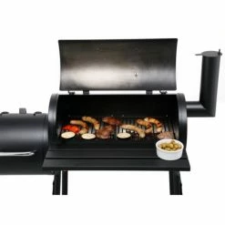 Brandneu ✔️ Smoker WICHITA - schwarz - mit Thermometer - 3 Grillroste 🎁 -Angebote Garten Store 9002787700 04 1600Wx1600H