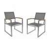 Blitzangebot 🧨 2er-Set Stuhl mit Armlehnen AVA - grau - Aluminium ⭐ -Angebote Garten Store 9002812800 02 1600Wx1600H