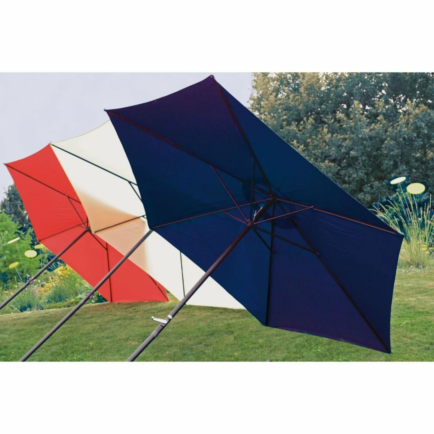 Bestpreis 🛒 Sonnenschirm - blau - Ø 300 cm 🛒 4 Bestpreis 🛒 Sonnenschirm - blau - Ø 300 cm 🛒 – Bild 2