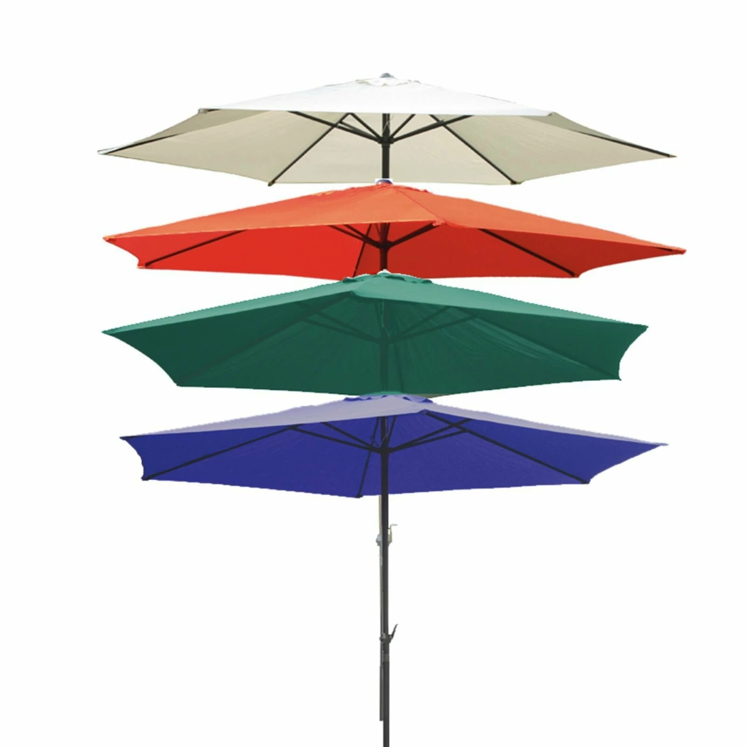 Bestpreis 🛒 Sonnenschirm - blau - Ø 300 cm 🛒 6 Bestpreis 🛒 Sonnenschirm - blau - Ø 300 cm 🛒 – Bild 4