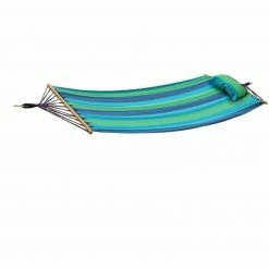 Großhandel ❤️ Hängematte HAWAII - blau-grün - gestreift - 200x100 cm ✨