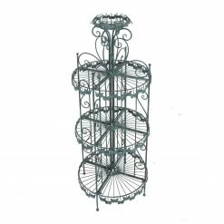 Rabatt 🔥 Deko-Regal - antik-grün - Schmetterlingsmotiv - Stahl - 3 Etagen 🤩 -Angebote Garten Store 9002822500 03 1600Wx1600H