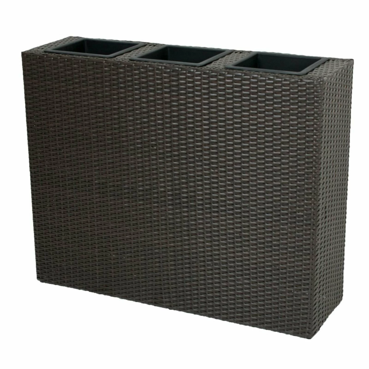 Brandneu 💯 Raumtrenner - braun - mit 3 Pflanztöpfen - 100 cm breit 🔔 5 Brandneu 💯 Raumtrenner - braun - mit 3 Pflanztöpfen - 100 cm breit 🔔 – Bild 3