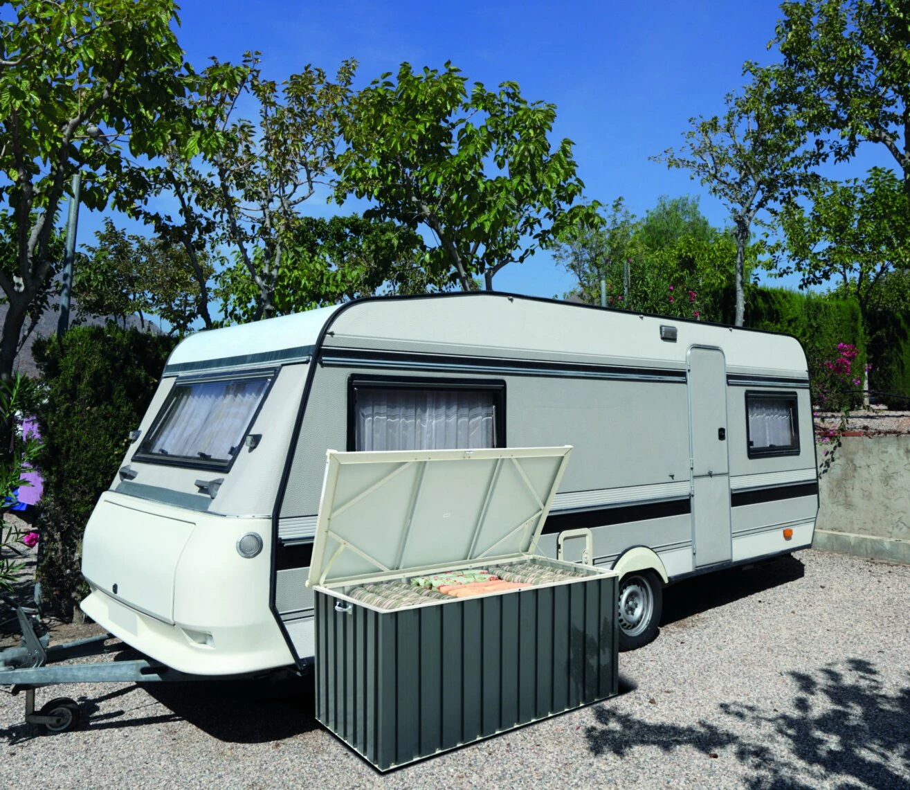 Neu 🛒 Gerätebox - anthrazit-weiß - Metall - 72,7 cm hoch 👏 3 Neu 🛒 Gerätebox - anthrazit-weiß - Metall - 72,7 cm hoch 👏 – Bild 2